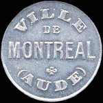 Jeton de 10 centimes 1919 mis par la Ville de Montral (11290 - Aude) - avers