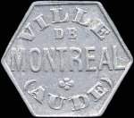 Jeton de 25 centimes 1919 mis par la Ville de Montral (11290 - Aude) - avers
