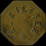 Jeton de 30 centimes émis par E.Kieffer à Nancy (54000 - Meurthe-et-Moselle) - avers