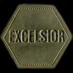Jeton de 20 centimes émis par l'Excelsior à Nancy (54000 - Meurthe-et-Moselle) - avers