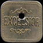 Jeton de 30 centimes troué émis par l'Excelsior à Nancy (54000 - Meurthe-et-Moselle) - avers