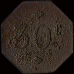 Jeton de 30 centimes émis par le Vélodrome de Nancy (54000 - Meurthe-et-Moselle) - revers