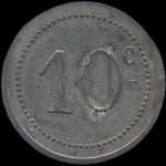 Jeton de 10 centimes 1917 émis par A l'Aiglon à Narbonne (11000 - Aude) - revers