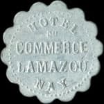 Jeton de 25 centimes �mis par l'H�tel du Commerce Lamazou � Nay (64800 - Pyr�n�es-Atlantiques) - avers