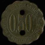 Jeton de 50 centimes mis par la Socit de Consommation de l'Est  Neufchteau (88300 - Vosges) - avers