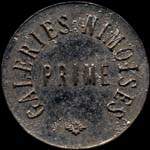Jeton de 50 centimes mis par les Galeries Nmoises  Nimes (30000 - Gard) - avers