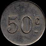 Jeton de 50 centimes mis par les Galeries Nmoises  Nimes (30000 - Gard) - revers