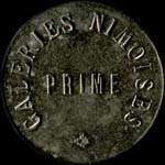 Jeton de 1 franc mis par les Galeries Nmoises  Nimes (30000 - Gard) - avers