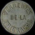 Jeton de 1 franc émis par les Verreries de la Thiérache à Nouvion-en-Thiérache (02170 - Aisne) - avers