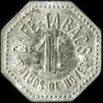 Jeton de 1 franc �mis par le Caf�-Tabacs - Paluds-de-Noves - Noves (13550 - Bouches-du-Rh�ne) - avers
