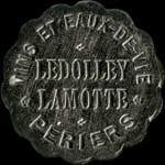 Jeton de 4 francs mis par Ledolley-Lamotte  Priers (50190 - Manche) - avers