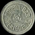 Jeton de 25 centimes émis par le Modern-Bar de Périgueux (24000 - Dordogne) - avers