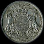 Jeton de 25 centimes 1922 mis par l'Union Commerciale et Industrielle de Pronne (80200 - Somme) - avers