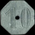 Jeton de 10 centimes mis par le Groupement de Commerants de Poissy (78300 - Yvelines) - revers