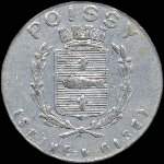 Jeton de 5 centimes 1918 mis par l'Union du Commerce & de l'Industrie de Poissy (78300 - Yvelines) - avers