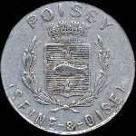 Jeton de 10 centimes 1918 mis par l'Union du Commerce & de l'Industrie de Poissy (78300 - Yvelines) - avers