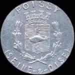Jeton de 25 centimes 1918 mis par l'Union du Commerce & de l'Industrie de Poissy (78300 - Yvelines) - avers