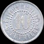Jeton de 10 centimes 1922 mis par les Galeries Modernes - G.Peyrire  Ralmont (81120 - Tarn) - avers