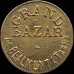 Jeton de 10 centimes mis par le Grand Bazar  Ralmont (81120 - Tarn) - avers