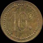Jeton de 10 centimes mis par le Grand Bazar  Ralmont (81120 - Tarn) - revers