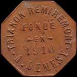 Jeton de 50 centimes mis par Trianon Remiremont - A.Demesy  Remiremont (88200 - Vosges) - avers