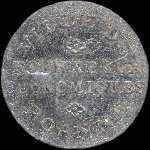 Jeton de 5 centimes mis par la Ville de Roanne - Fourneaux Economiques (42300 - Loire) - avers