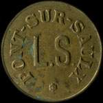 Jeton de 10 centimes mis par Pont-sur-Saulx - L.S. (fonderies et ateliers de construction Lechaudel et Scherer)  Robert-Espagne (55000 - Meuse) - avers
