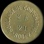 Jeton de 10 centimes émis par Labrousse et Roux à Rodez (12000 - Aveyron) - avers