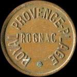 Jeton de 1 franc émis par Royal Provence-Plage à Rognac (13340 - Bouches-du-Rhône) - avers