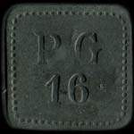 Jeton de 5 centimes émis pour les PG 16 - (Prisonniers de Guerre, 16e compagnie) - Ronchamps - avers
