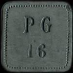 Jeton de 10 centimes émis pour les PG 16 - (Prisonniers de Guerre, 16e compagnie) - Ronchamps - avers
