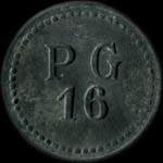 Jeton de 50 centimes émis pour les PG 16 - (Prisonniers de Guerre, 16e compagnie) - Ronchamps - avers