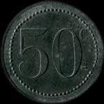 Jeton de 50 centimes émis pour les PG 16 - (Prisonniers de Guerre, 16e compagnie) - Ronchamps - revers