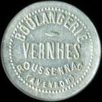 Jeton Bon pour 4 Kg de Pain mis par la Boulangerie Vernhes  Roussennac (12220 - Aveyron) - avers