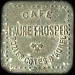 Jeton de 12 ½ centimes émis par le Café Faure Prosper à Rozier-Côtes-d'Aurec (42380 - Loire) - avers