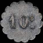 Jeton de 10 centimes mis par la Source Brault  Sail-sous-Couzan (42890 - Loire) - revers