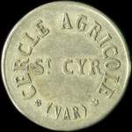 Jeton de 25 centimes mis par le Cercle Agricole  Saint-Cyr-sur-Mer (83270 - Var) - avers