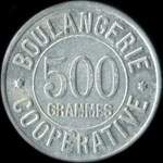 Jeton de 500 grammes mis par l'Union des Cooprateurs de la Banlieue Nord - 17, Rue des Ursulines - Saint-Denis (93200 - Seine-Saint-Denis) - revers