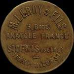 Jeton de 5 francs mis par M. Leroy & Fils  Saint-Denis (93200 - Seine-Saint-Denis) - avers