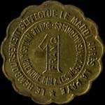 Jeton de 1 franc mis par la Socit Gnrale des Forges et Ateliers de Saint-Denis (93200 - Seine-Saint-Denis) - revers