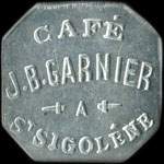 Jeton de 12 1/2 centimes mis par le Caf J.B. Garnier  Sainte-Sigolne (43600 - Haute-Loire) - avers
