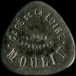 Jeton de ncessit de 12 1/2 centimes mis par Caf de la Loire - Moulin  Saint-Etienne (42000 - Loire) - avers