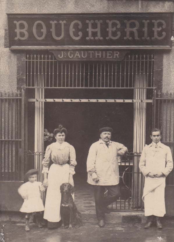 J. Gauthier, Boucherie à Saint-Etienne (42000 - Loire) - revers