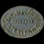 Jeton de ncessit de 5 francs mis par Primeurs Antoine Perrier  Saint-Etienne (42000 - Loire) - avers