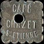 Jeton de ncessit de 12 1/2 centimes mis par le Caf Chazet  Saint-Etienne (42000 - Loire) - avers