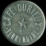 Jeton de ncessit de 12 1/2 centimes mis par le Caf Durieux - Terrenoire -  Saint-Etienne (42000 - Loire) - avers