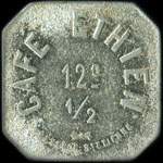 Jeton de ncessit de 12 1/2 centimes mis par Caf Ethien  Saint-Etienne (42000 - Loire) - avers