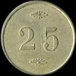 Jeton de ncessit de 25 centimes mis par Eden  Saint-Etienne (42000 - Loire) - revers