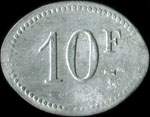 Jeton de ncessit de 10 francs mis par P. Lanery - Primeurs - Pl. Chavanelle  Saint-Etienne (42000 - Loire) - revers