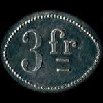 Jeton de nécessité de 3 francs émis par Maison de Commission Michel Coll & ses Fils à Saint-Etienne (42000 - Loire) - revers